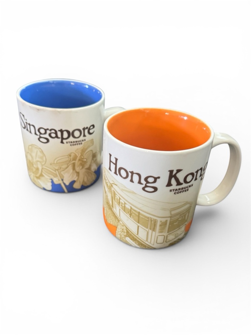 Starbucks Hong Kong & Singapore Collector Mugs Set of 2 City Series